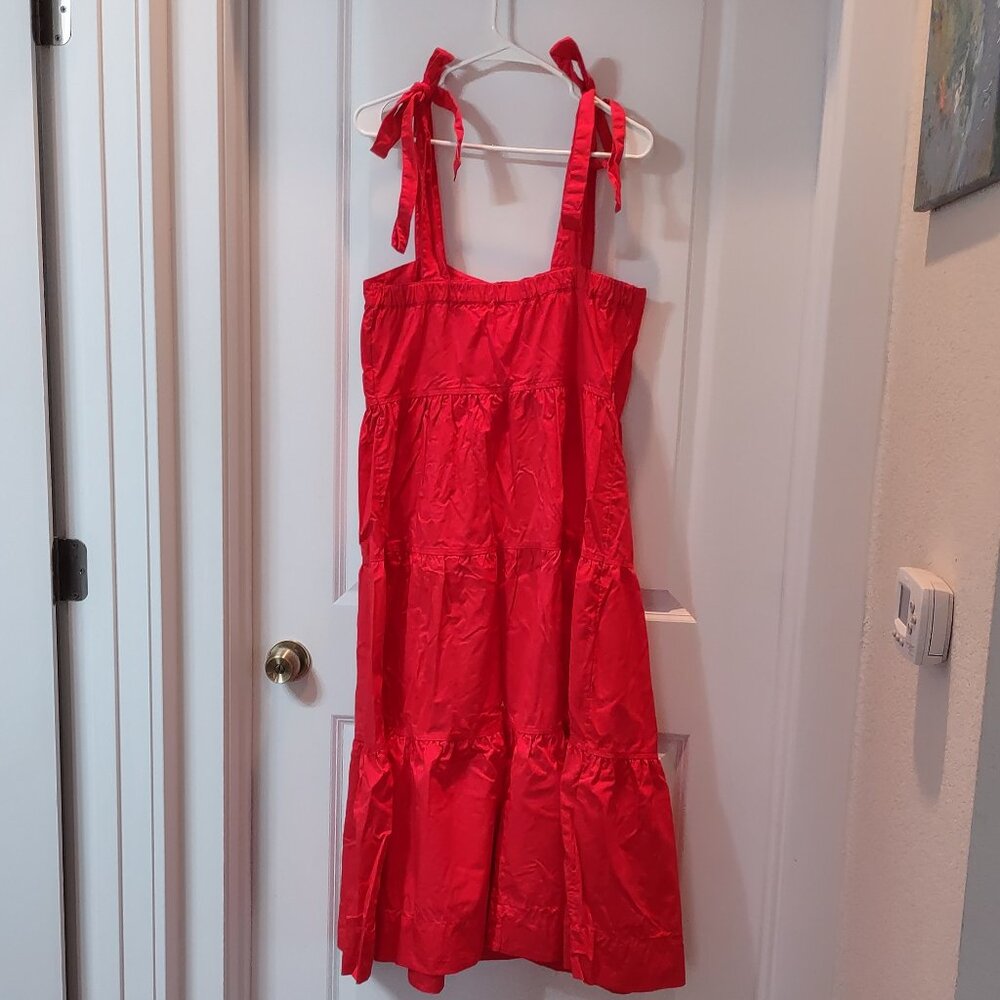 Free Assembly Tiered Maxi Dress, nap dress, sz M, 100% Cotton